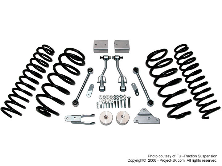 Full Traction Suspension Jeep JK Wrangler 3" Economy Lift