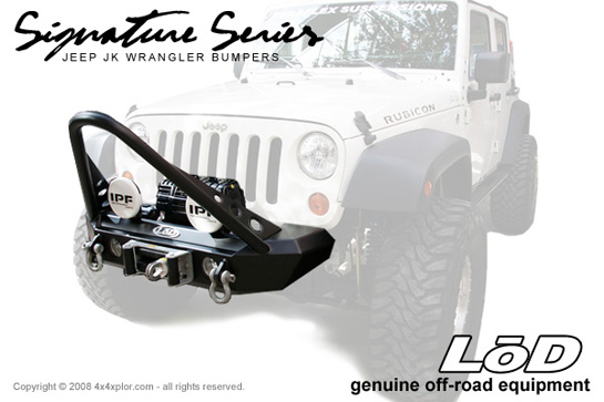 Lod jeep jk wrangler signature series shorty stinger front bumper #4