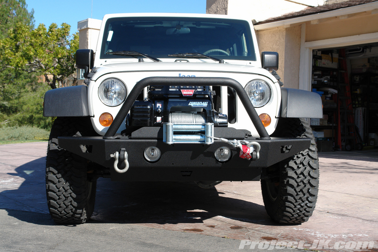 Jeep bumper warn winch #5