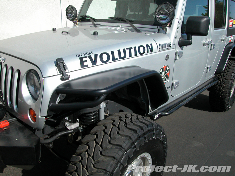 Jeep jk steel fender flares #3