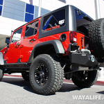 2012 SEMA REV Wheels Red 4-Door Jeep JK Wrangler