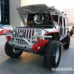 2012 SEMA Sprintex Supercharged Silver 4-Door Jeep JK Wrangler