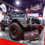 2012 SEMA Rock Slide Engineering Steel Blue 4-Door Jeep JK Wrangler