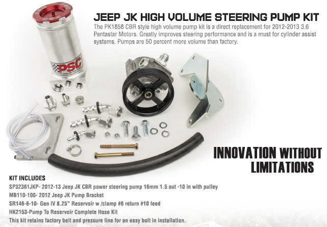 Psc 2012 Up Jeep Jk Wrangler 3 6l High Volume Steering Pump Project Jk Com