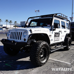 2013 SEMA White AMP Research Jeep JK Wrangler 4-Door