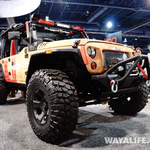 2014 SEMA Rugged Ridge Tan Camo Wrap Jeep JK Wrangler Unlimited