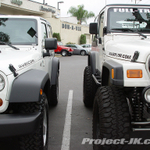 Side by Side Photos of a Jeep JK Rubicon Next to My TJ Wrangler Sport