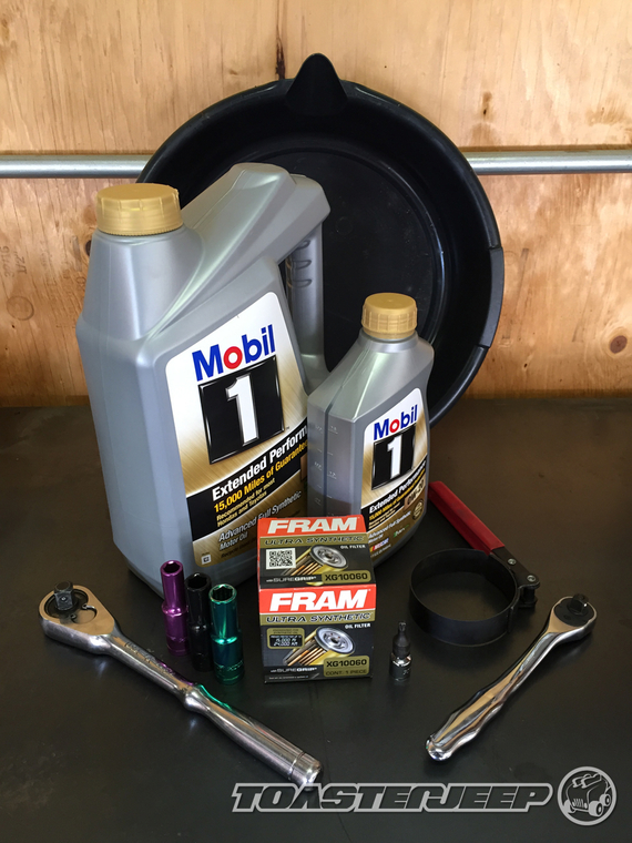 ... much everything you will need to change the oil on your Jeep Renegade