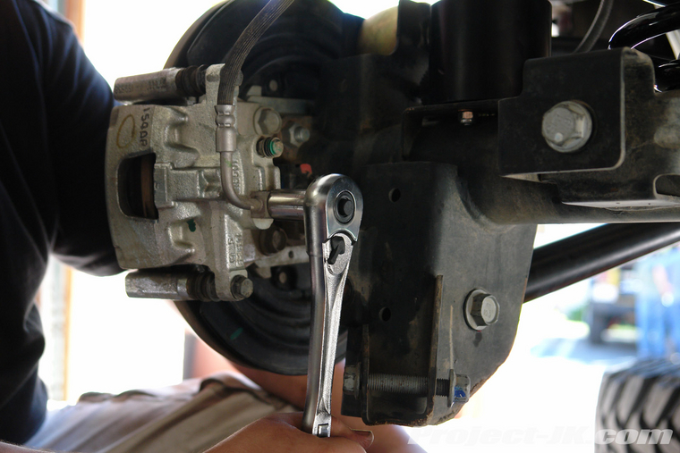 Jeep jk front brake line bracket #4