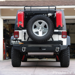 LoD Off Road Equipment Jeep JK Wrangler Rear Bumper with Trail Rack/Gas Cans