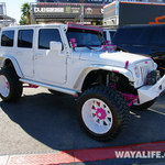 2014 SEMA White/Pink DUB Jeep JK Wrangler Unlimited