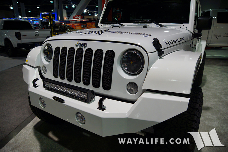 2015 SEMA Rock Slide Engineering All White Jeep JK Wrangler Unlimited |  WAYALIFE Jeep Forum