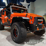 2015 SEMA Rock Slide Engineering Orange Jeep JK Wrangler Unlimited