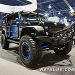 2015 SEMA Rugged Ridge Hydro Blue Tanked Jeep JK Wrangler Unlimited