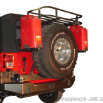 LoD Jeep JK Wrangler Rear Bumper Tire-Carrier w/Gas Can Mounts & Trail Rack Prototype