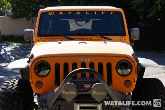 Jeep front windshield decal #5