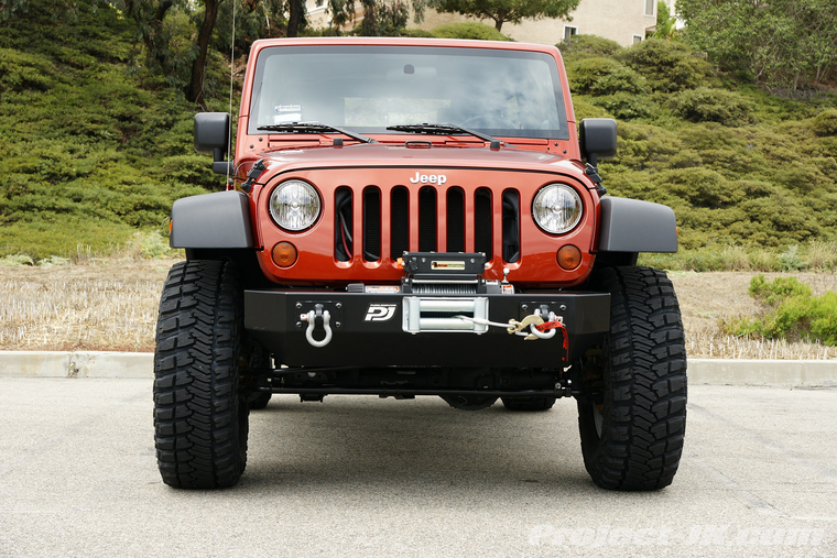 White Jeep Wrangler Tuning elements