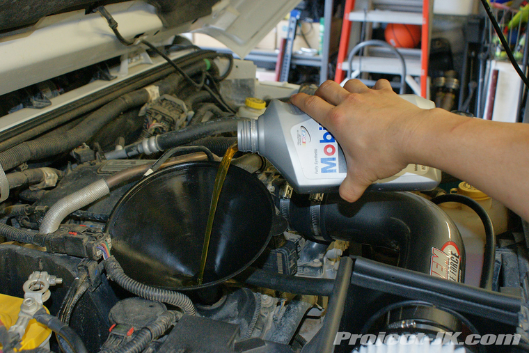 2007-11 Jeep JK Wrangler  V6 Engine Oil Change Write-Up – 