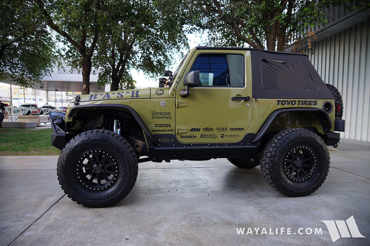2015 SEMA Commando Green BASH Jeep JK Wrangler 2-Door | WAYALIFE Jeep Forum